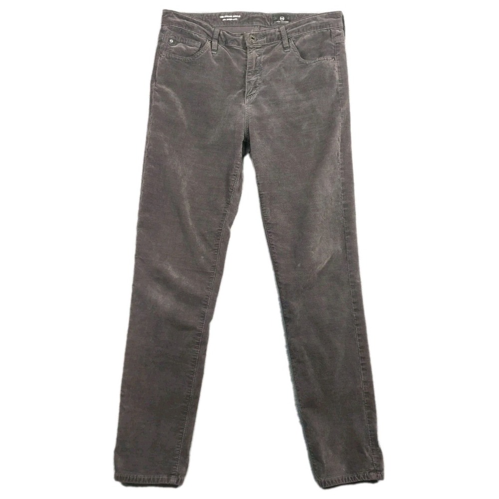 AG Stevie Ankle Pants Jeans Womens 28 28R Black Velvet USA Limited Edition